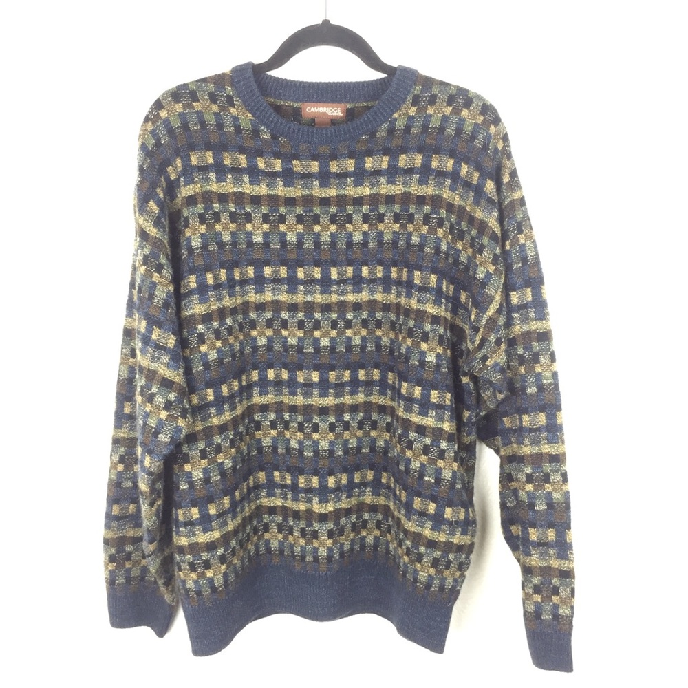 Vintage grandpa Cambridge crew sweater